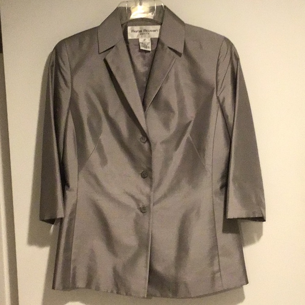 Silver-gray Rena Rowan button-up blazer 2P